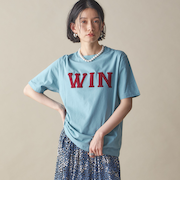 SHIPS NINE CASE:〈洗濯機可能〉パッチワーク ロゴ TEE