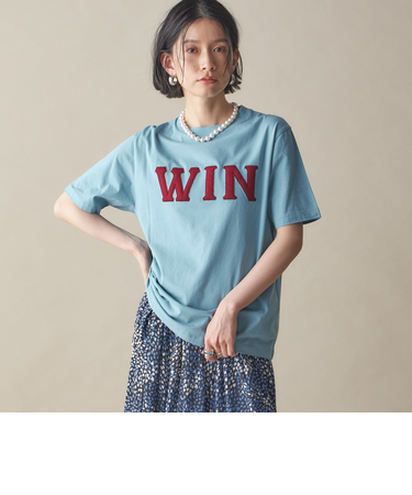 SHIPS NINE CASE:〈洗濯機可能〉パッチワーク ロゴ TEE