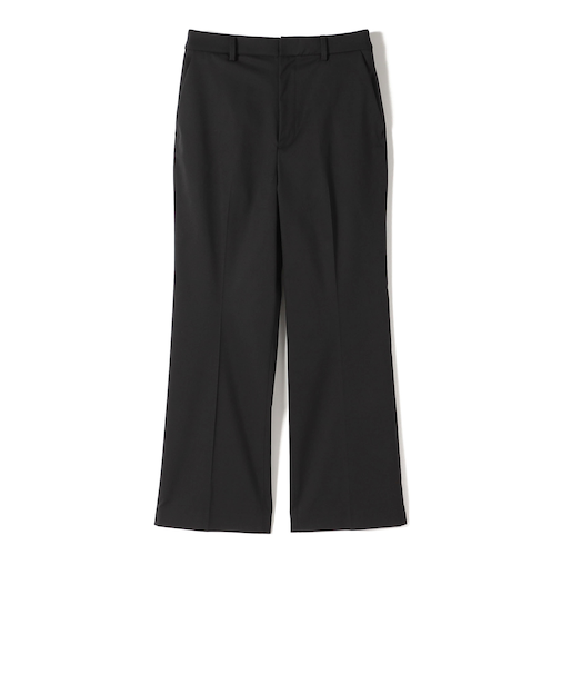 SHIPS Primary Navy Label:センタープレス ストレート ライン パンツ