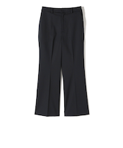 SHIPS Primary Navy Label:センタープレス ストレート ライン パンツ