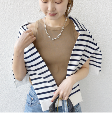 アメリカン スリーブ リブ タンクトップ