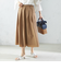 〈手洗い可能〉ライト タフタ タック フレア スカート