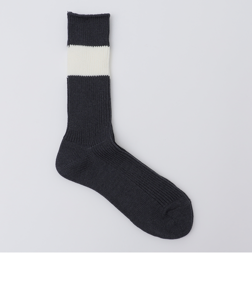 ANONYMOUS: シック ストライプ クルー ソックス