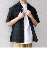 SHIPS any:〈接触冷感/遮熱等〉ハイブリッドリネン オープンカラー シャツ(セットアップ対応)◇