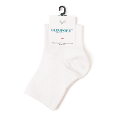 BLEUFORET:リブ アンクル ソックス