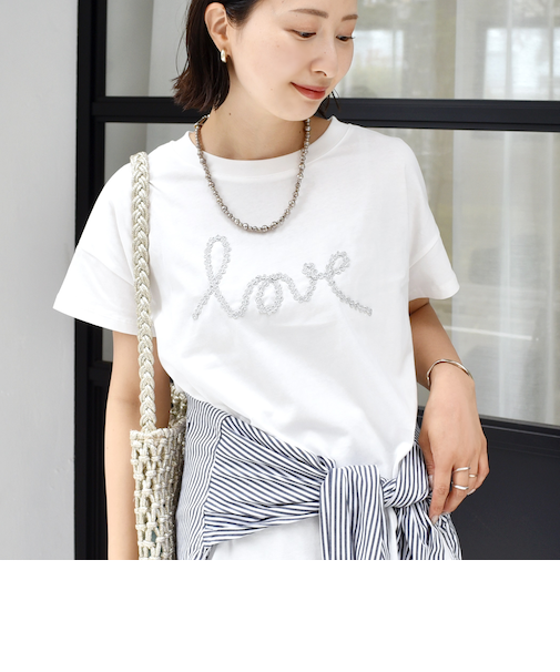 【WEB限定】ファンシー コード 刺繍 ロゴ TEE