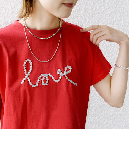 【WEB限定】ファンシー コード 刺繍 ロゴ TEE