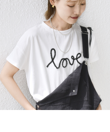 【WEB限定】ファンシー コード 刺繍 ロゴ TEE