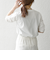 SHIPS any:〈UVカット/接触冷感/吸水速乾/洗濯機可能〉USAコットン ギャザー TEE