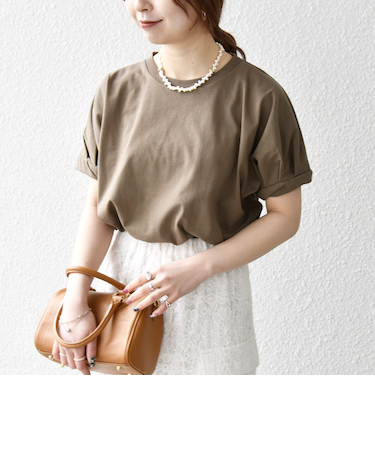 SHIPS any:〈UVカット/接触冷感/吸水速乾/洗濯機可能〉USAコットン ツイスト TEE