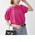 SHIPS any:〈UVカット/接触冷感/吸水速乾/洗濯機可能〉USAコットン ツイスト TEE