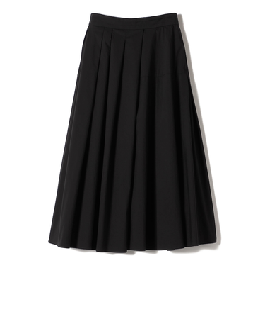 SHIPS Primary Navy Label:〈手洗い可能〉アシメ タック スカート