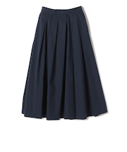 SHIPS Primary Navy Label:〈手洗い可能〉アシメ タック スカート