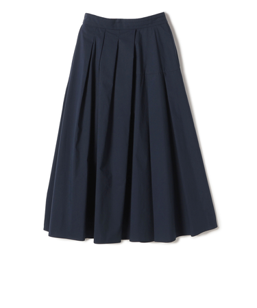 SHIPS Primary Navy Label:〈手洗い可能〉アシメ タック スカート
