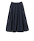 SHIPS Primary Navy Label:〈手洗い可能〉アシメ タック スカート