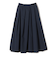 SHIPS Primary Navy Label:〈手洗い可能〉アシメ タック スカート