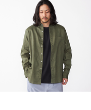 SHIPS: フレックスリネン レギュラーカラー ロングスリーブ シャツ