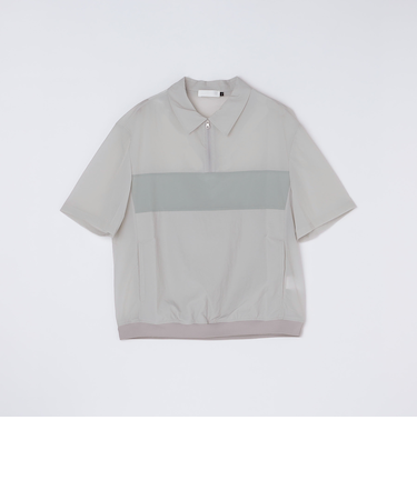 AMOMENTO: SHEER COLOR BLOCK TOP