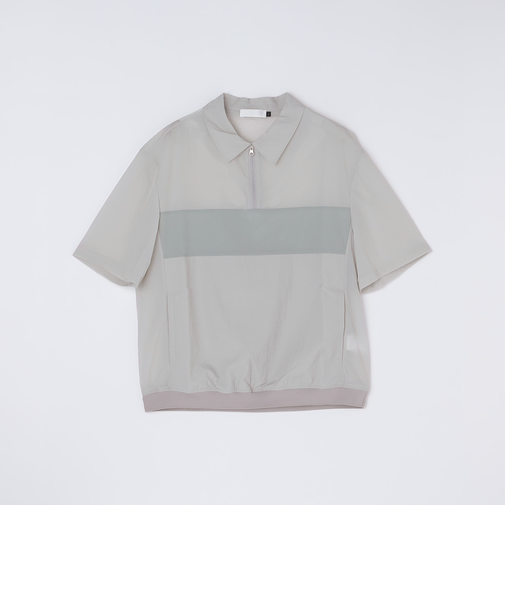 AMOMENTO: SHEER COLOR BLOCK TOP