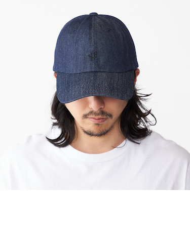 【WEB限定】SHIPS: ワンポイント ロゴ エンブロイダリー オーバーフィット デニム キャップ