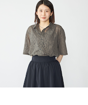 SHIPS: オパール レギュラーカラー ショートスリーブ シャツ