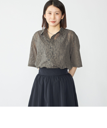 SHIPS: オパール レギュラーカラー ショートスリーブ シャツ