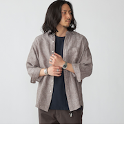 SHIPS: レイモンド レギュラーカラー リネン 7スリーブ シャツ