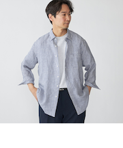 SHIPS: レイモンド レギュラーカラー リネン 7スリーブ シャツ