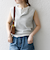 SHIPS any:〈洗濯機可能〉ワッフル ヘンリーネック 2WAY ノースリーブ TEE