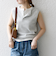 SHIPS any:〈洗濯機可能〉ワッフル ヘンリーネック 2WAY ノースリーブ TEE