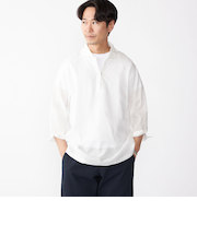 SHIPS: フレックスリネン 7スリーブ カプリ シャツ