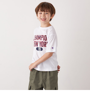 Champion: クルーネック カレッジ ロゴ Tシャツ <KIDS>