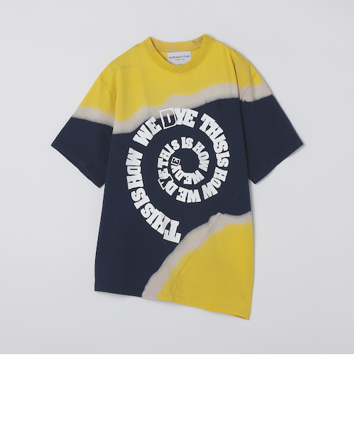 NOMARHYTHM TEXTILE: HAND DYE TWIST TEE PRINT