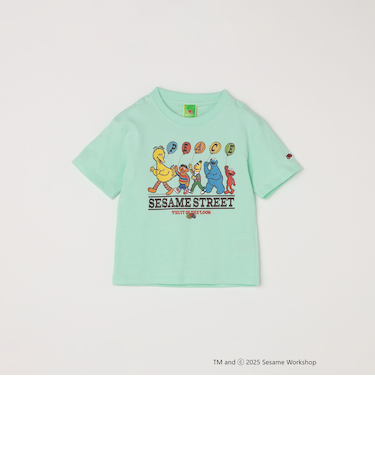 FRUIT OF THE LOOM: SESAME STREET プリント Tシャツ<KIDS>