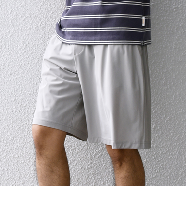 【WEB限定】SHIPS any:〈接触冷感〉ストレッチ ナイロン イージー ショーツ(セットアップ対応)◇