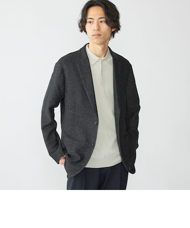 SHIPS: リネン×TEXBRID ニット ポロシャツ