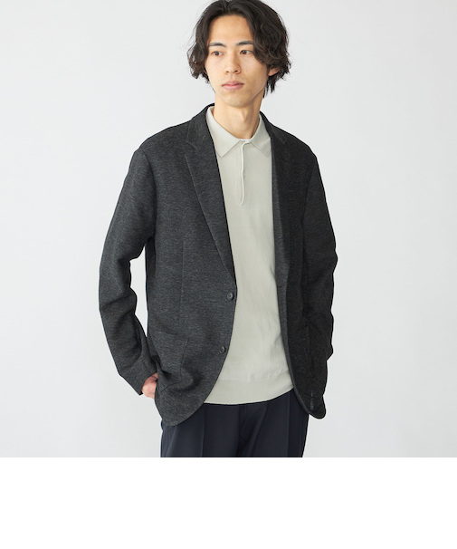 SHIPS: リネン×TEXBRID ニット ポロシャツ