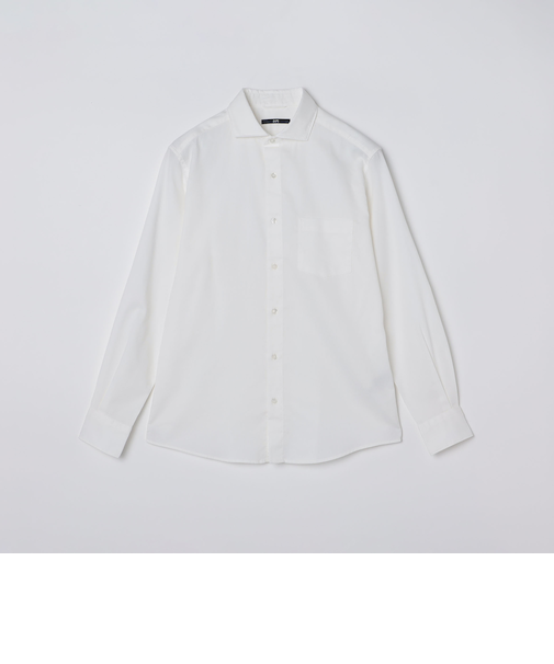 SHIPS: アイスコットン からみ織り セミワイドカラー シャツ