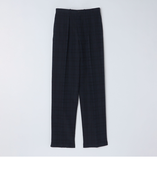 BERNARD ZINS: WALLIS コットン/リネン チェック スラックス