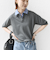 【WEB限定】〈手洗い可能〉ダブルカラー ショート スリーブ ポロ