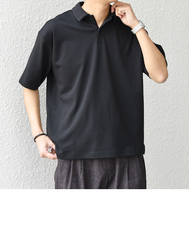 【WEB限定】SHIPS any:〈接触冷感〉COOL TOUCH スムース リラックス ポロシャツ◇