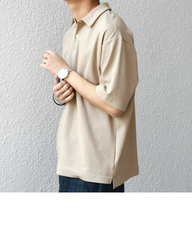 【WEB限定】SHIPS any:〈接触冷感〉COOL TOUCH スムース リラックス ポロシャツ◇