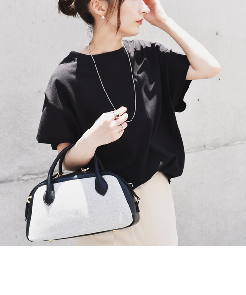 quaranciel:〈洗濯機可能〉カノコ Vガゼット ショートスリーブ クルーネック TEE