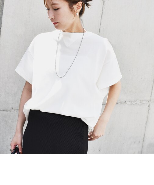 quaranciel:〈洗濯機可能〉カノコ Vガゼット ショートスリーブ クルーネック TEE