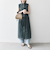 SHIPS any:〈洗濯機可能〉オックス ステッチ ノースリーブ シャツ ワンピース