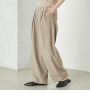 Wai＋:〈手洗い可能〉2タック スラックス