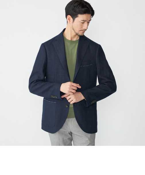 SHIPS: リネン ソリッド シャツ ジャケット