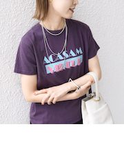ACASAM:クルーネック TEE