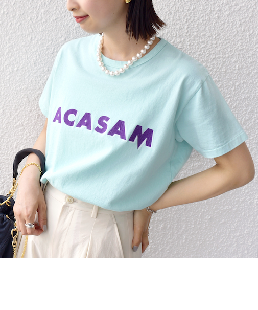 ACASAM:クルーネック TEE
