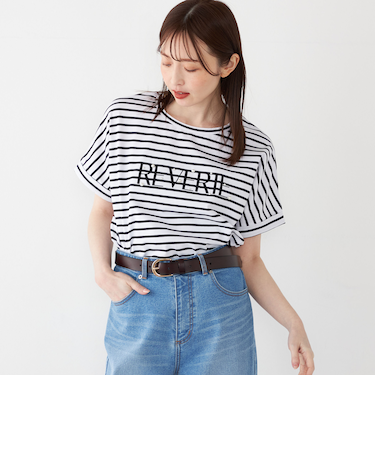 SHIPS Colors:〈接触冷感・手洗い可能〉フロッキー ロゴ ドルマン Tシャツ◇